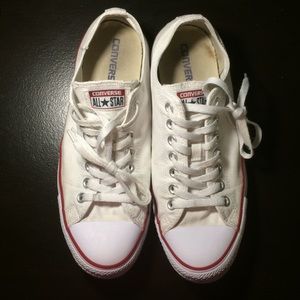 Converse optic white low top sz 9 men sz 11 women